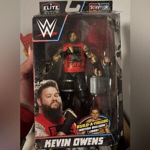 WWE Elite Collection Kevin Owens Figure - Red and Black